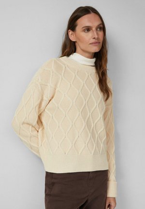 Strickpullover - helles sand