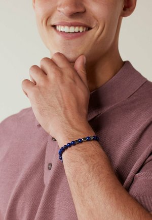 Lucardi, STATEMENT - Armband - silver-coloured natural stone