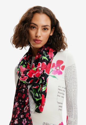 Desigual RECTANGULAR FLORAL  - Bufanda - black