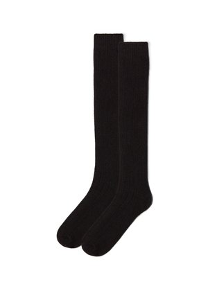 Calzedonia LONG RIBBED - Podkolenky - black