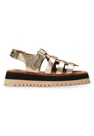 Maruti LOGAN - Sandalen met plateauzool - gold