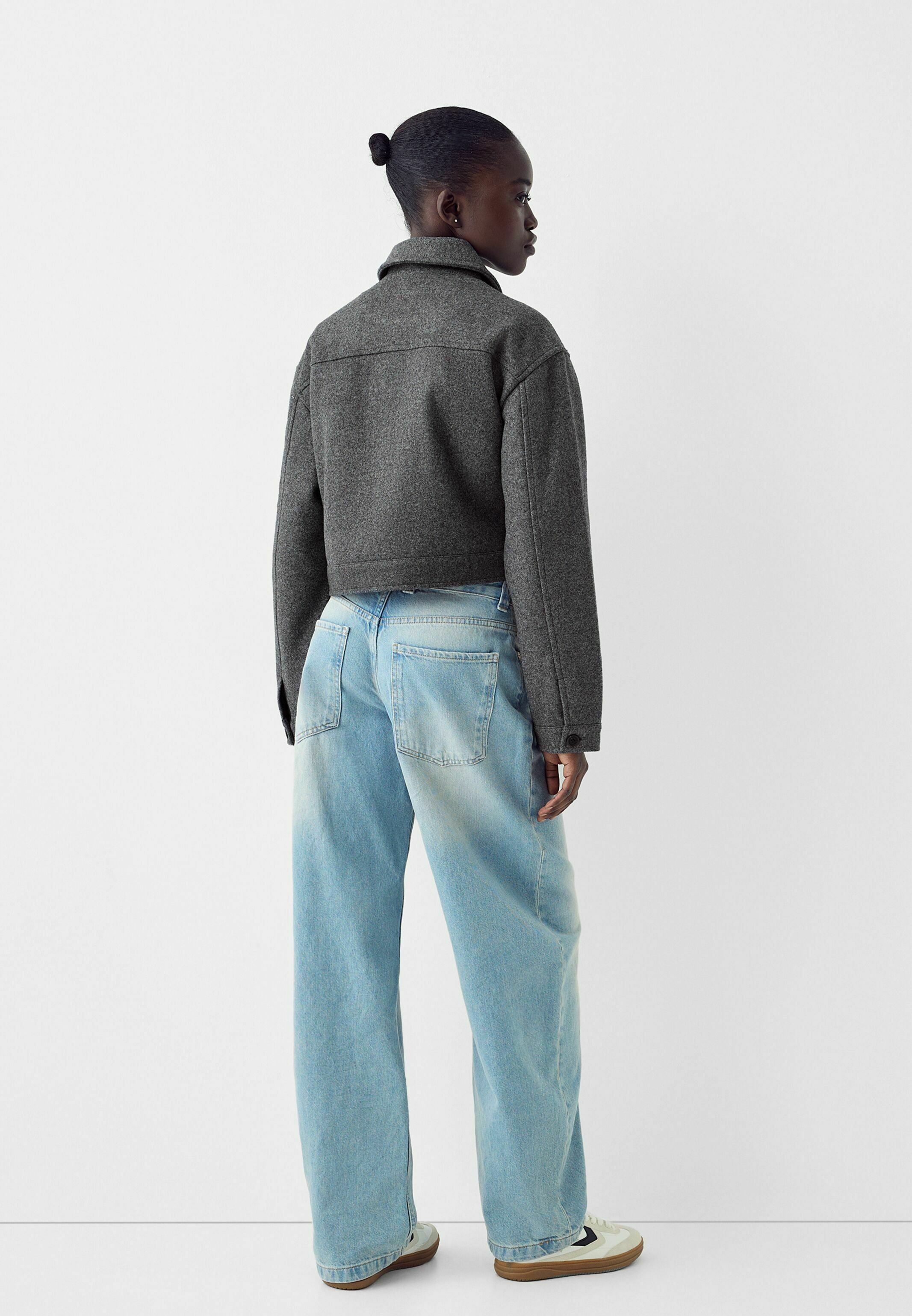 kae01e61様 Bershka - Kurtka wiosenna/niebieskoszary - Zalando.pl