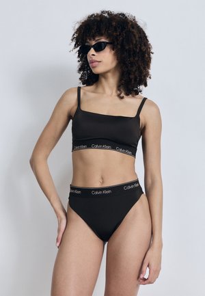 SQUARE NECK BRALETTE ICON SWIM - Zgornji del kopalk - black