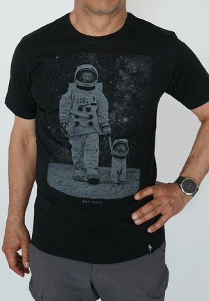 MOON WALKIES - Print T-shirt - jet black
