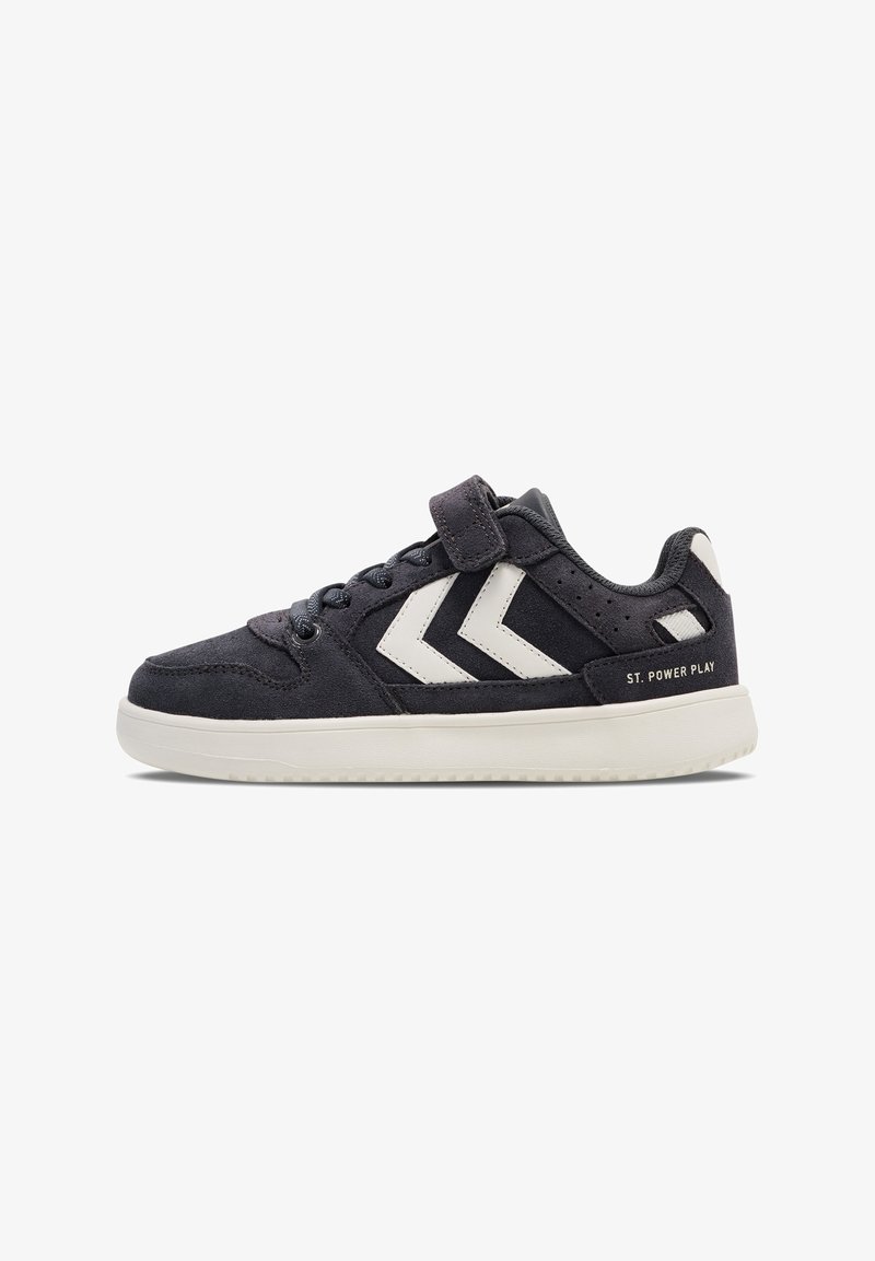 Hummel POWER PLAY - Sneakers - white obsidian black