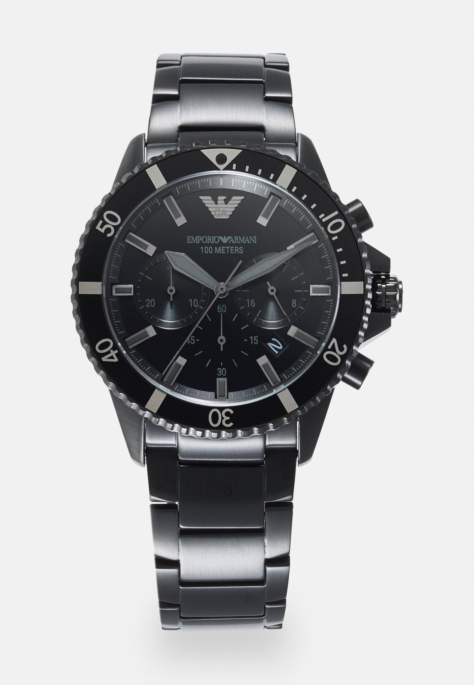 Emporio Armani DIVER - Chronograph - black/schwarz