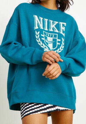 Sweatshirt - mottled teal
