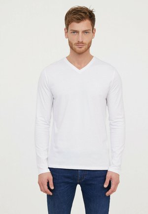 AJESSY - T-shirt à manches longues - blanc