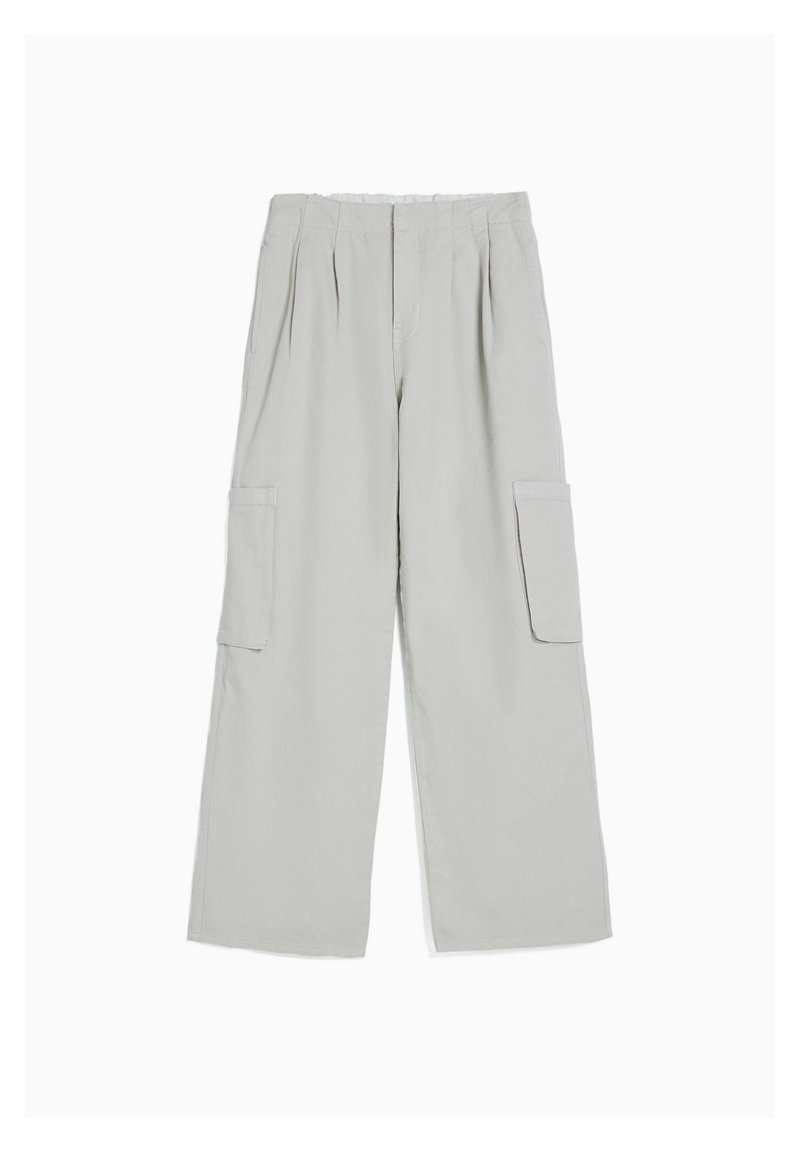 Bershka Flared Jeans lichtgrijs gemêleerd