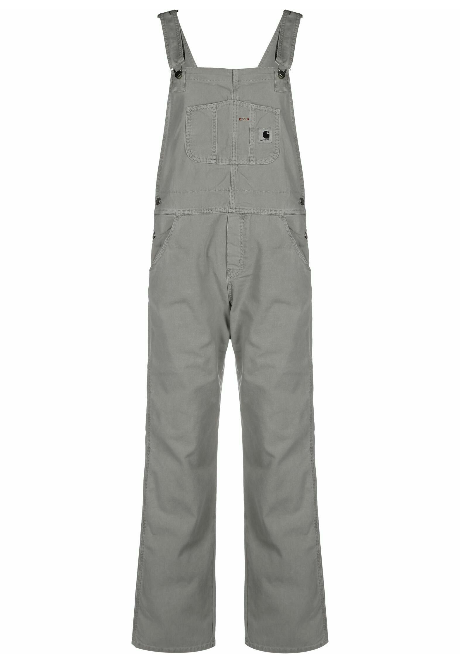 【在庫あり】 Carhartt Ogrodniczki/szary - STRAIGHT OVERALL BIB WIP パンツ