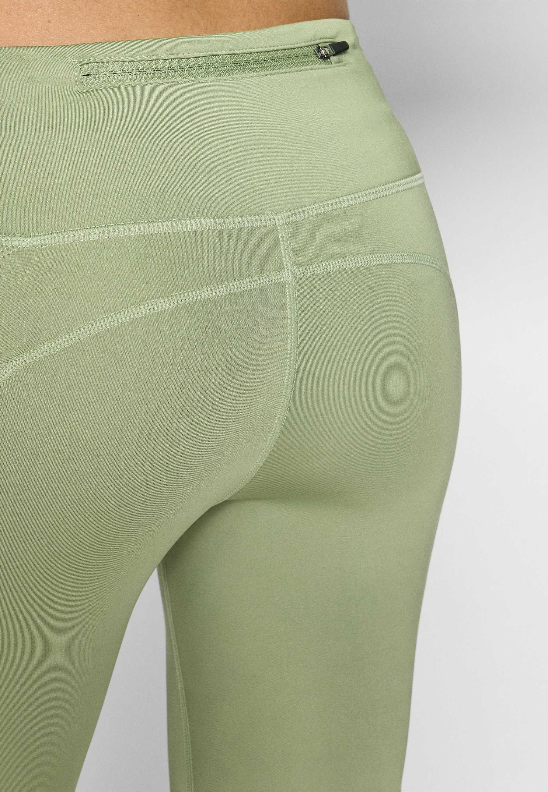 grey and lime green nike leggings