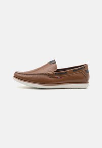 Pier One LEATHER - Loafers - cognac