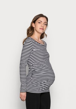 Topper langermet - black/white