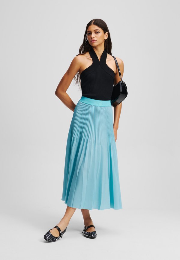 COMMERCIAL PLEATED SKIRT - Pleated skirt - still water3