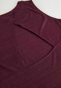 REGULAR FIT - ACTIVE LIGHTWEIGHT OPEN BACK TANK  - Top - burgundy