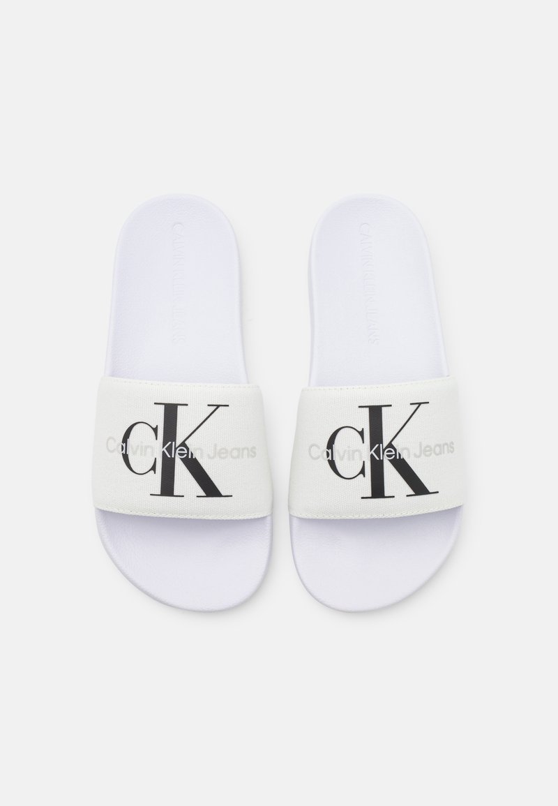 Calvin Klein Jeans MONOGRAM - Chanclas de baño - white/blanco - Zalando.es