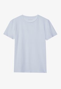 Pier One 3 PACK BASIC MUSCLE FIT T SHIRT - T-shirts - white/mottled light grey/black