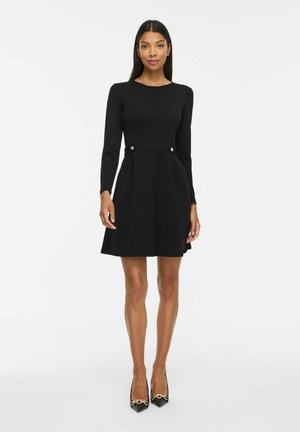 VILA SHORT DRESS VICLARA LONG SLEEVED - Robe de jour - black
