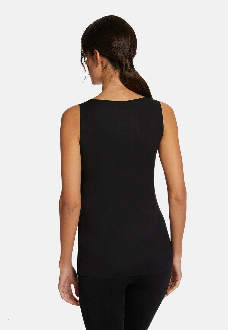 Wolford Pure Top Canotta Donna - Girocollo, Maniche E Lati Cuciture Incollate, Bordo In Vita, Basic Versatile