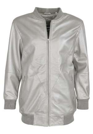 Maze IM METALLIC LOOK - Leren jas - silver
