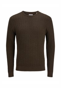 JJEEMIL CABLE CREW NECK - Pulover - mulch