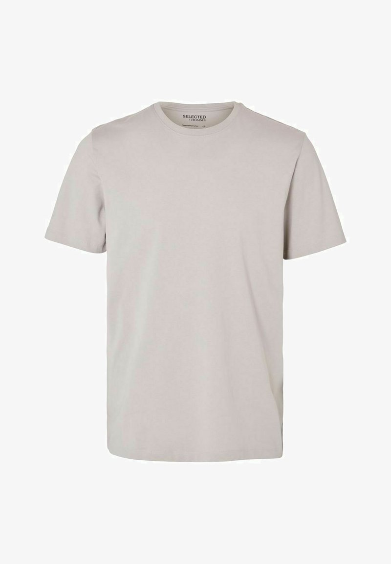 Selected T-shirt basic - flint gray