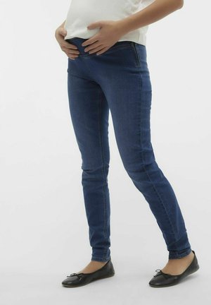 MAMALICIOUS UMSTANDS - Slim fit jeans - medium blue denim