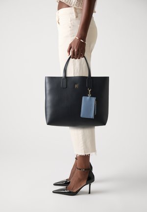 Tommy Hilfiger ICON SATCHEL - Geantă de pânză - space blue