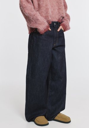 WITH HEARTS - Flared Jeans - dark-blue denim