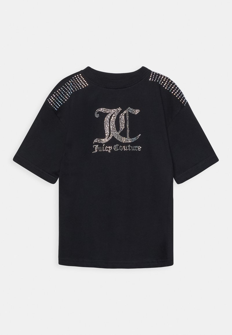 Juicy Couture DIAMANTE BOYFRIEND TEE Tshirt imprimé black/noir