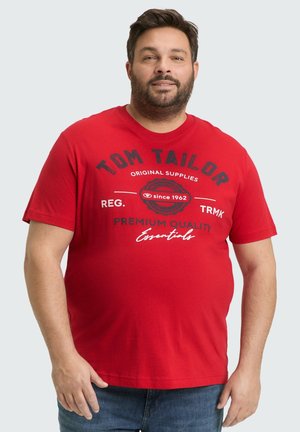 PLUS - MIT LOGO - T-shirt print - samba red