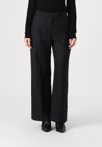 GANT STRAIGHT PANTS - Nadrágok - black