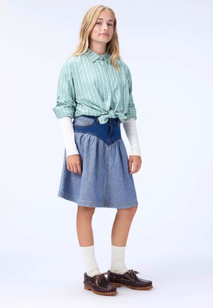 BECCA - Jupe trapèze - blue