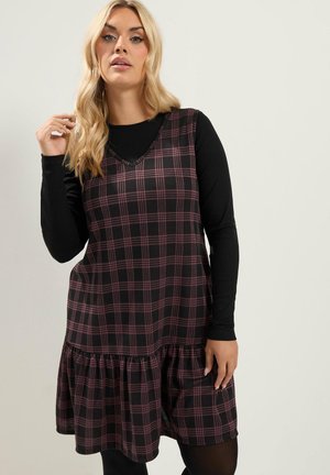 Yours Clothing, PLUS SIZE MINI DRESSES - Robe de jour - black