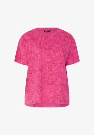 Yours Clothing, WOMEN'S T-SHIRTS - Print T-shirt - dark pink