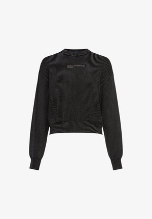 Karl Lagerfeld Jeans, KLJ RIBBED SWEATER - Striktrøje - turbulence