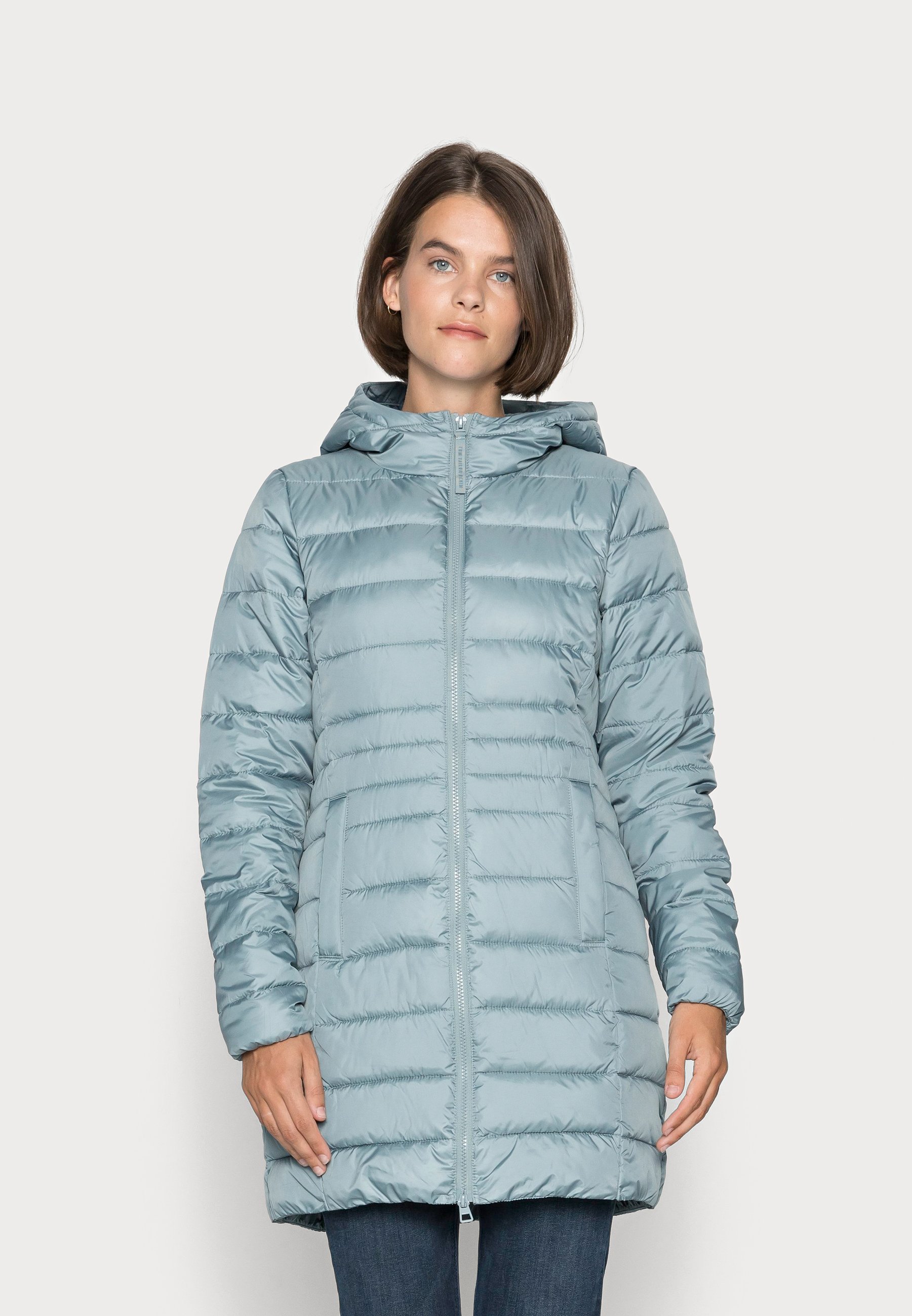 PUFFER COAT - Classic coat - grey mint 
