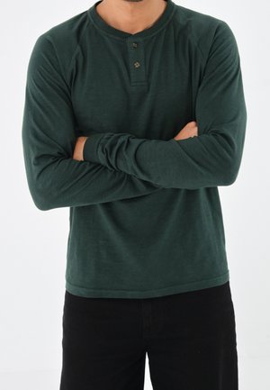 Langærmet T-shirt - dark green