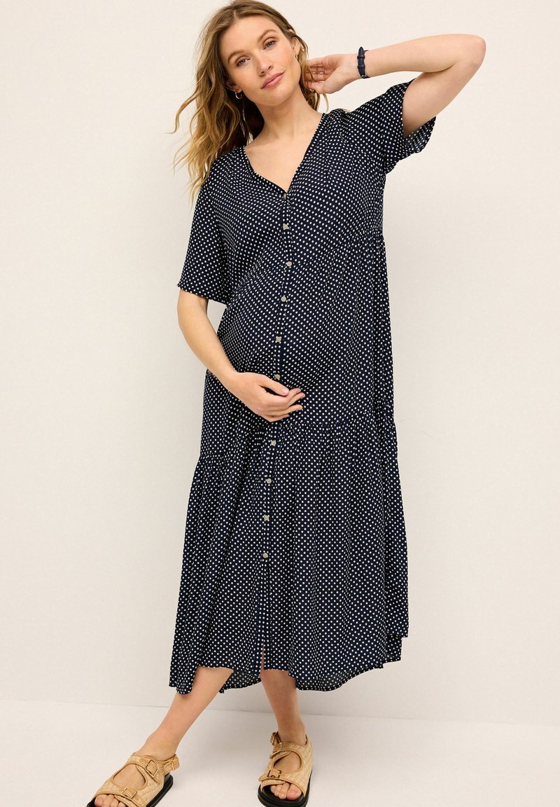 Next MATERNITY SLEEVE - REGULAR FIT - Rochie de zi - navy blue spot