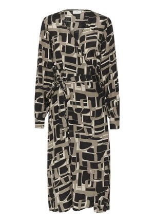 KATANYA  - Dienas kleita - black   beige graphic print