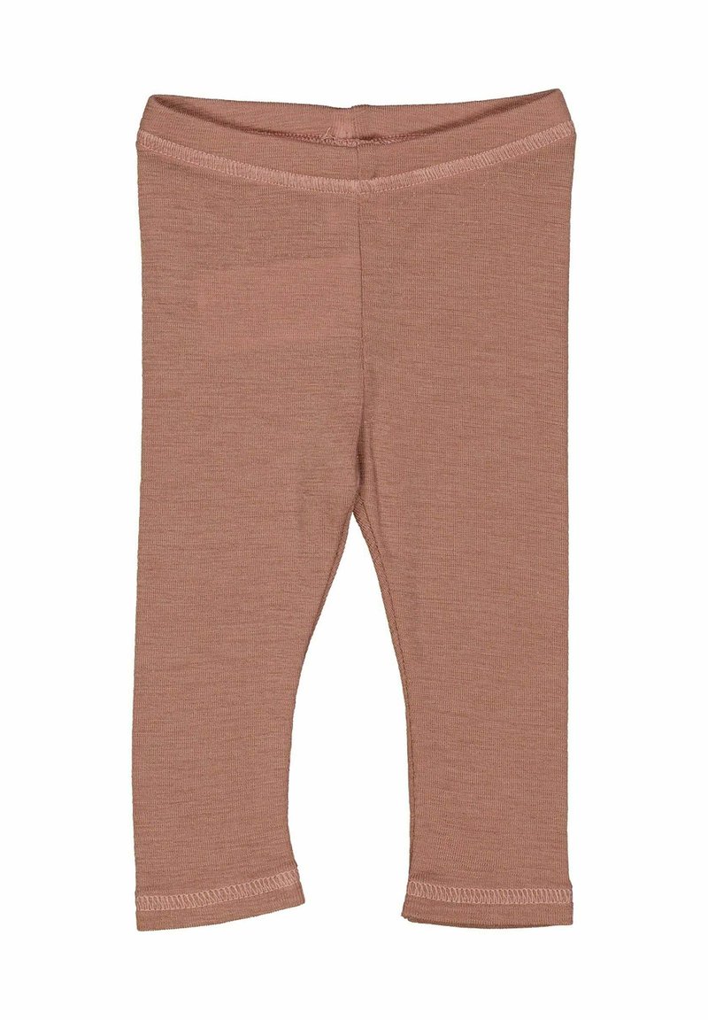 Zachte, rekbare legging in lichtroze met een aansluitend ontwerp, voorzien van een elastische tailleband en gestikte zoomdetails.