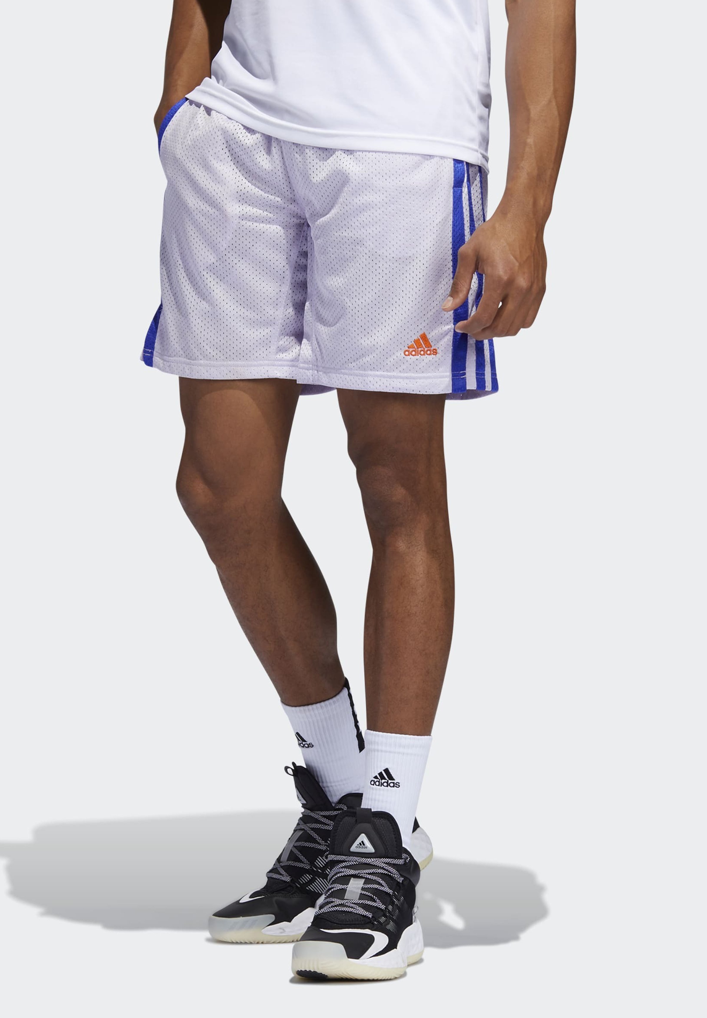 adidas Performance SUMMER BASKETBALL PRIMEGREEN SHORTS - Pantaloncini  sportivi - purple tint/lilla - Zalando.it