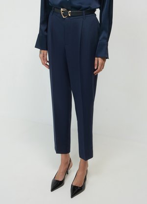 Calliope TINTA UNITA - Trousers - blu