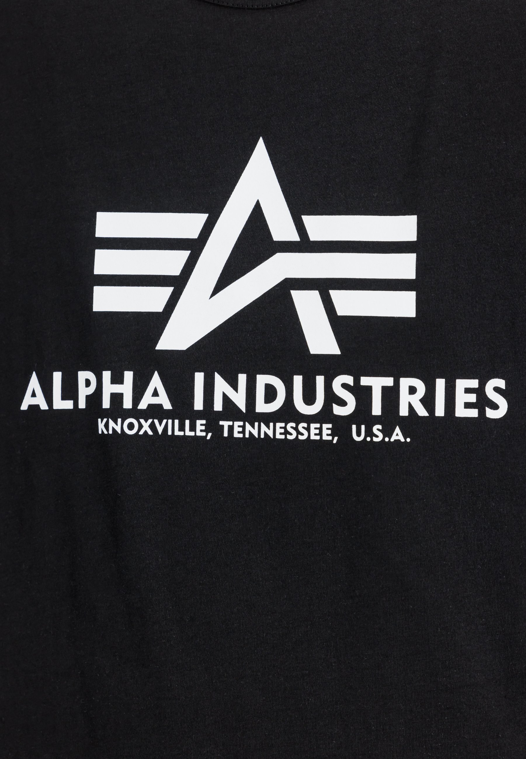 Alpha Industries Herren Tanktop – Logo-Print, Regular Fit, Aus Baumwoll-Rippstoff