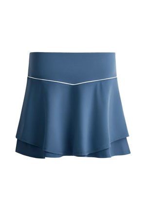 OYSHO, COMFORTLUX HIGH-RISE PIPING MINI SKIRT 33585222 - Jupe trapèze - mid grey-blue