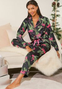 Lipsy REGULAR FIT - LONG SLEEVE  - Pyžamová súprava - black