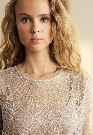 SEQUIN LEAF - REGULAR FIT - Blouse - gold