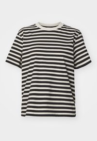 ONLLIVINA STRIPE - Marškinėliai su spaudiniu - cloud dancer/black