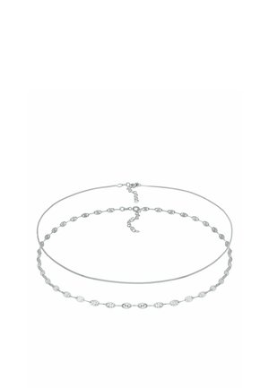 2 PACK CHOKER BASIC - Kaulakoru - silberfarben
