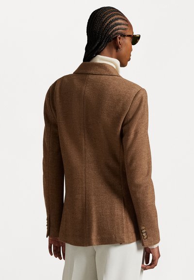 Polo Ralph Lauren DOUBLE BREASTED HERRINGBONE BLAZER - Bleiseri - tan